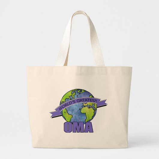 De grootste oma ter wereld grote tote bag (Voorkant)