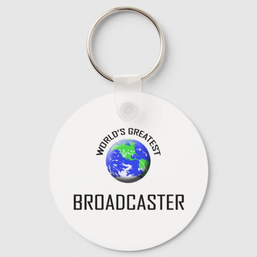De grootste omroep ter wereld sleutelhanger (Voorkant)
