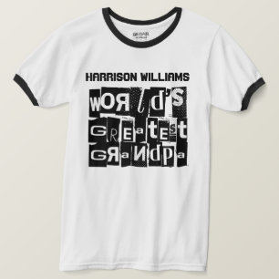 De grootste opa-kool moderne zwarte tekst ter were t-shirt