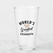 De grootste opa Typografie van de wereld Funny Cut Glas (Voorkant)