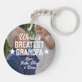 De grootste opa van de wereld de Dag van de Vader  Sleutelhanger (Achterkant)