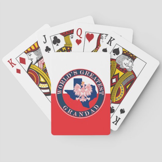 De Grootste Opa van de wereld Pokerkaarten (Achterkant)