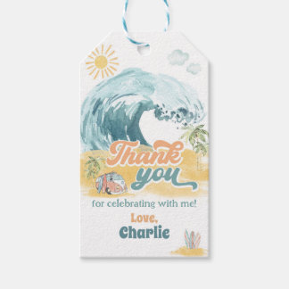 De grootste overlevingspartij van de eerste verjaa cadeaulabel