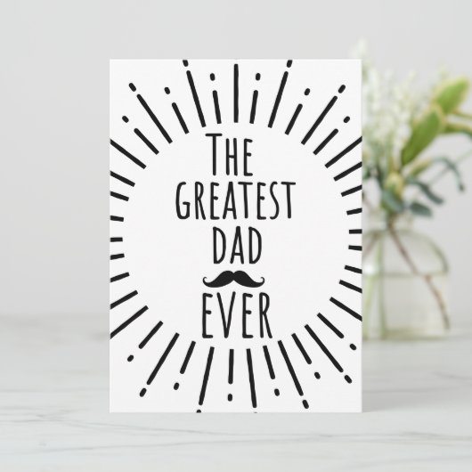 De grootste pap ooit  snor kaart (Staand voorkant)