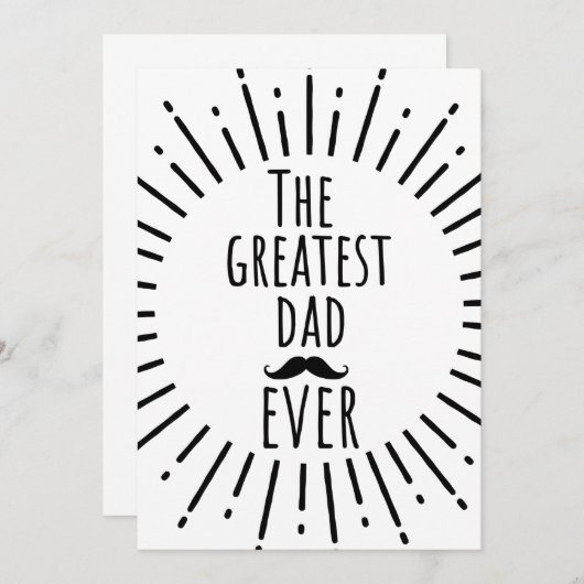 De grootste pap ooit  snor kaart (Voorkant / Achterkant)