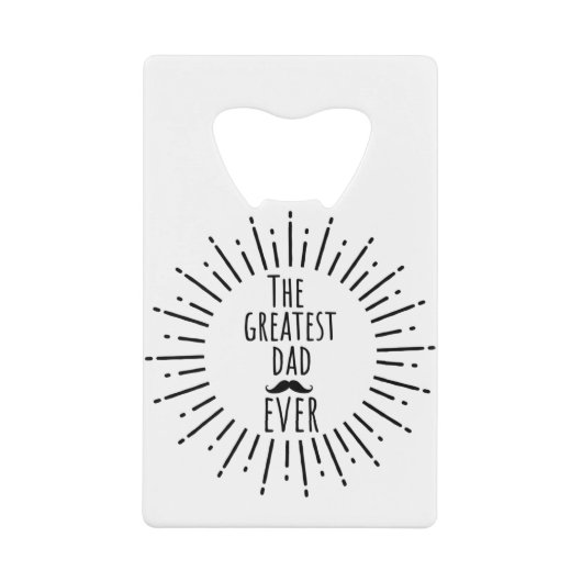 De grootste pap ooit  snor kredietkaart flessenopener (Voorkant)