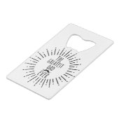 De grootste pap ooit  snor kredietkaart flessenopener (Voorkant Gekanteld)