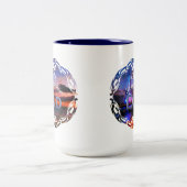 De grootste pap ter wereld 1182 tweekleurige koffiemok (Center)