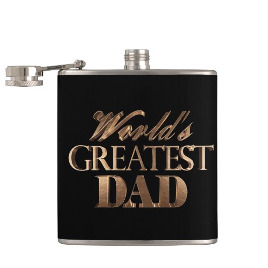 De grootste pap ter wereld: Elegant Black Gold Typ Heupfles (Geopend)