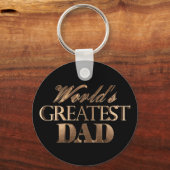 De grootste pap ter wereld: Elegant Black Gold Typ Sleutelhanger (Voorkant)