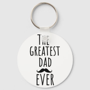 De Grootste Papa Ooit Met Snor Sleutelhanger
