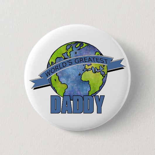 De grootste papa ter wereld ronde button 5,7 cm (Voorkant)