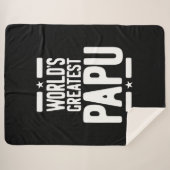 De grootste papu-priester cadeau ter wereld sherpa deken (Voorkant (horizontaal))