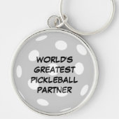 De grootste Pickleball Partner ter wereld Sleutelhanger (Voorkant)