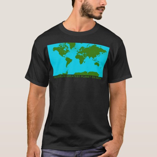 De grootste planeet ter wereld t-shirt (Voorkant)