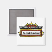 De grootste superintendent ter wereld magneet (Voorkant / Achterkant)