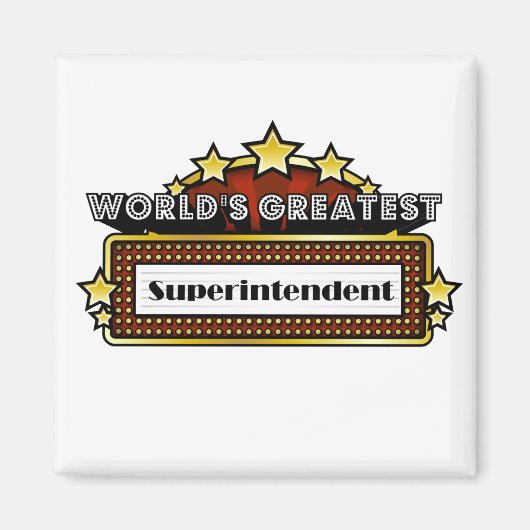 De grootste superintendent ter wereld magneet (Voorkant)