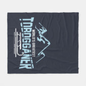 De grootste tobogganer-wintersport ter wereld fleece deken (Voorkant (Horizontaal))