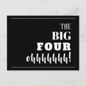 De grootste uitnodiging van de 40e verjaardag van  (Voorkant)