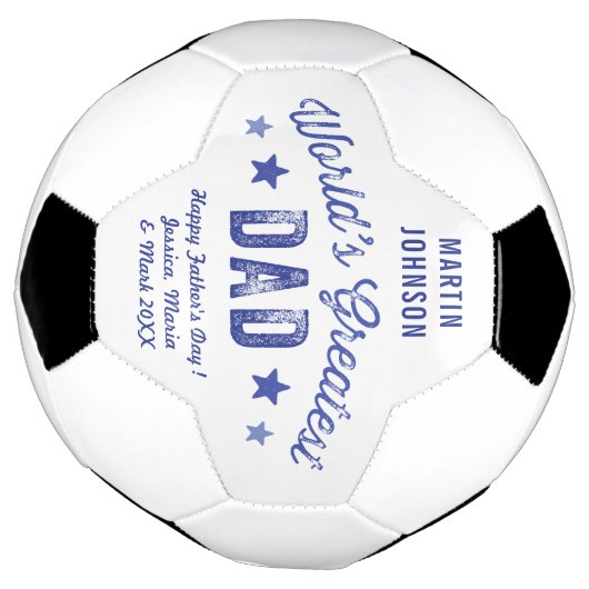 De grootste vader en persoonlijke boodschap ter we voetbal (Gedraaid)