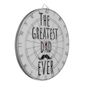 De grootste vader ooit met Mustache Dartbord (Voorkant Links)