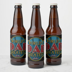 De grootste vader ter wereld bier etiket