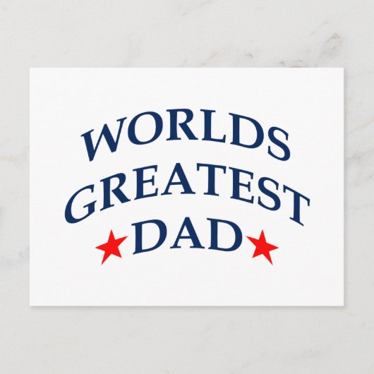 De grootste vader ter wereld briefkaart (Voorkant)