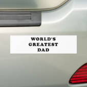 De grootste vader ter wereld bumpersticker (Op auto)
