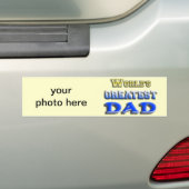 De grootste vader ter wereld bumpersticker (Op auto)