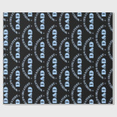 De grootste vader ter wereld cadeaupapier (Vlak)