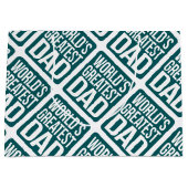 De grootste vader ter wereld large cadeauzakje (Voorkant)