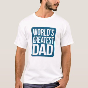 De grootste vader ter wereld - Navy Blue en White T-shirt