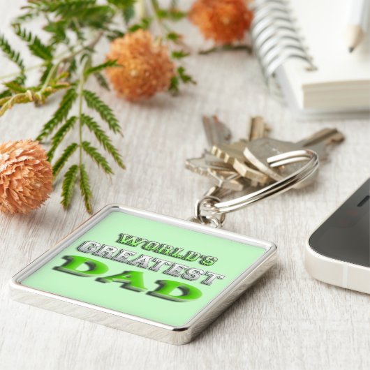 De grootste vader ter wereld sleutelhanger (Zijkant)