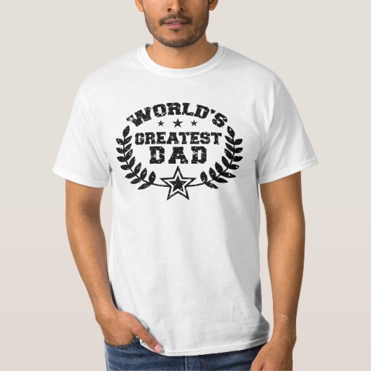 De grootste vader ter wereld t-shirt (Voorkant)