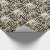 De grootste vader van de wereld voegt je eigen fot cadeaupapier (Hoek)