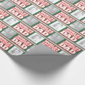 De grootste vader van de wereld voegt je eigen fot cadeaupapier (Hoek)