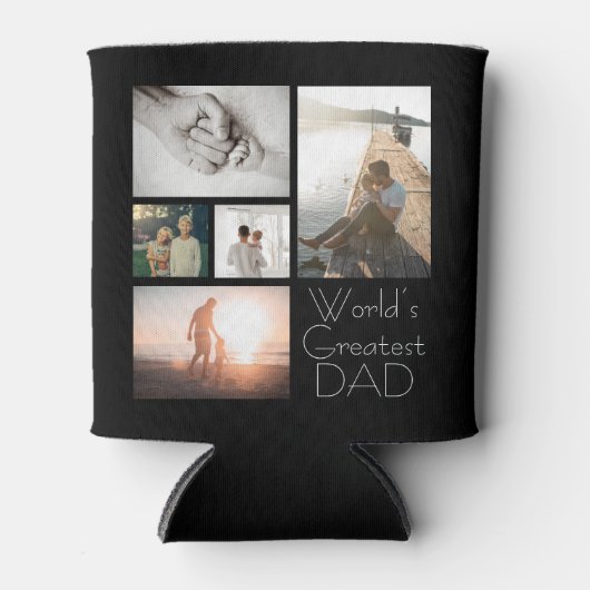 De grootste vaders familie ter wereld Kind 5 Foto Blikjeskoeler (Voorkant)