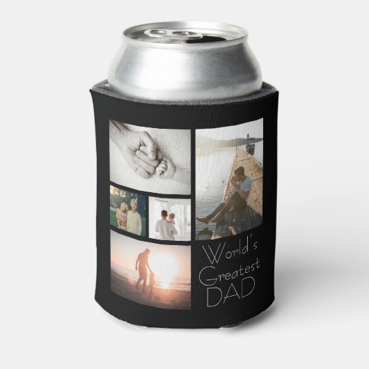 De grootste vaders familie ter wereld Kind 5 Foto Blikjeskoeler (Blikje Achterkant)