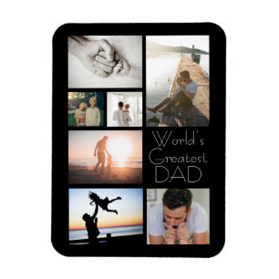 De grootste vaders familie ter wereld Kind 7 Foto Magneet