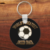 De grootste Voetbal coach ter wereld Sleutelhanger (Voorkant)