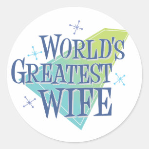 De grootste vrouw ter wereld ronde sticker