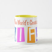 De grootste vrouw van Retro World Mok (Midden)