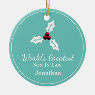 De grootste zoon van de wereld in de rechtsorde keramisch ornament