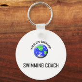 De grootste zwemcoach ter wereld sleutelhanger (Voorkant)
