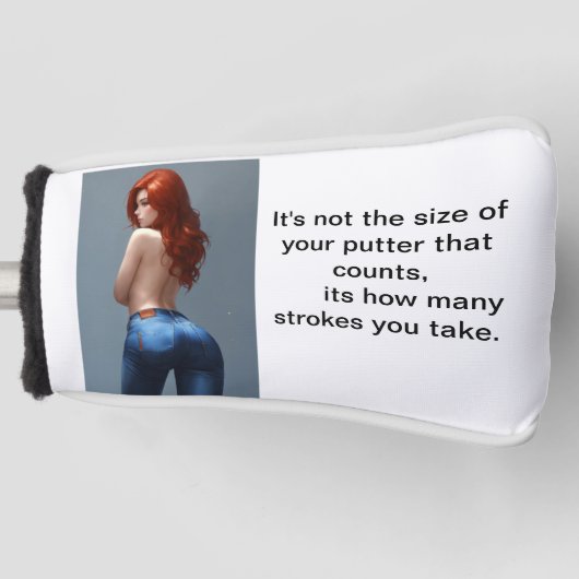 De grootte van uw putter golfheadcover (Voorkant)