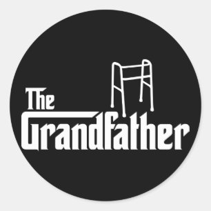 De grootvader ronde sticker