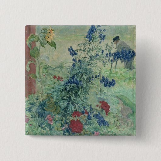 De grootvader vierkante button 5,1 cm (Voorkant)