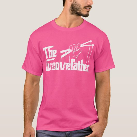 De Groovefather Drumming Ba T-shirt (Voorkant)