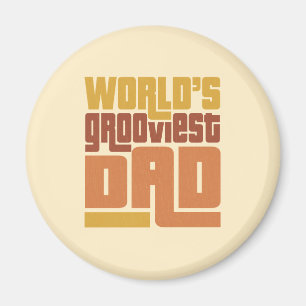 De grooviste pap Retro Funny Magneet