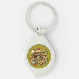 De Groovy Dream Shack Metal Swirl Sleutelhanger